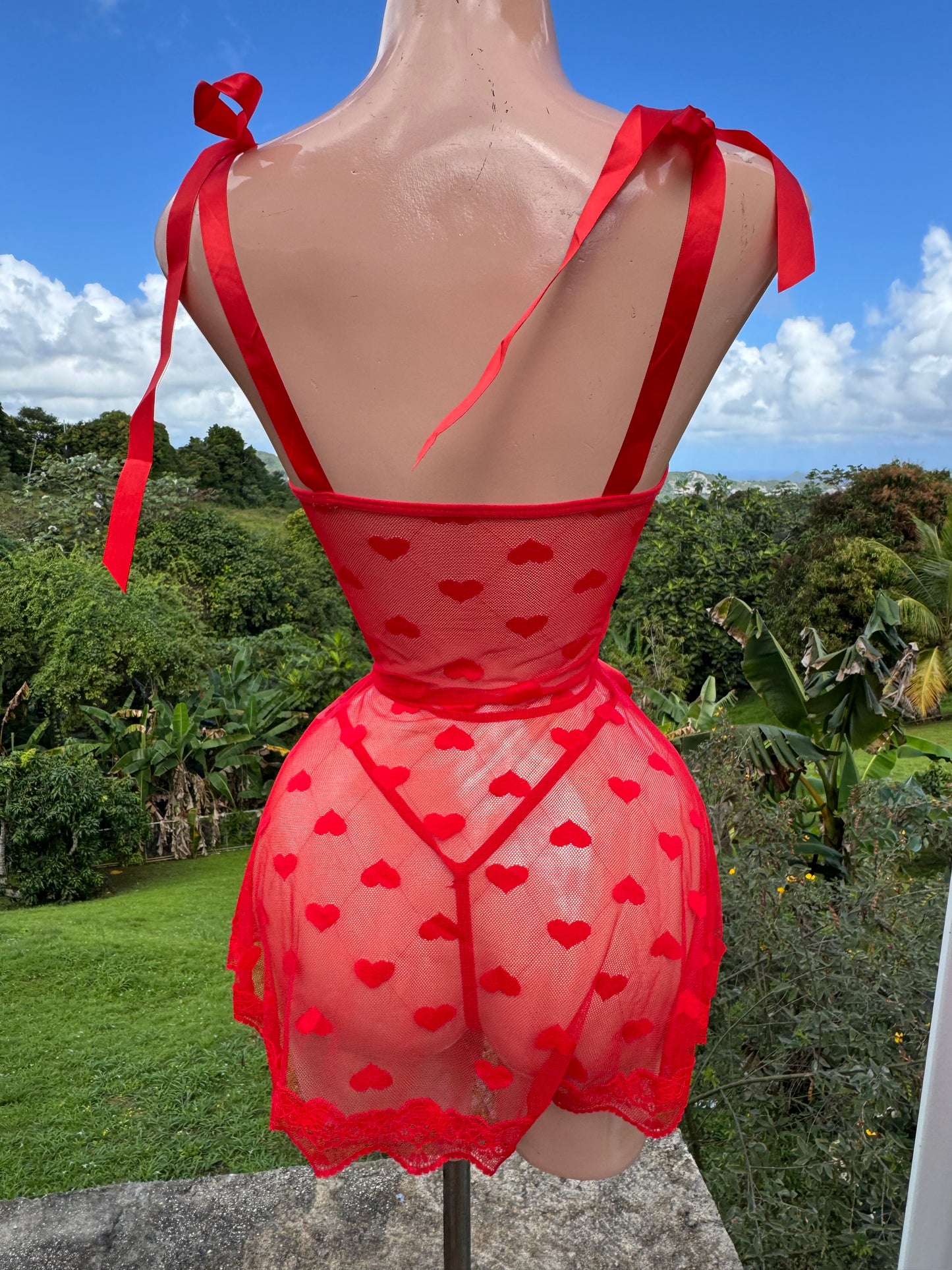 Red Hearts Baby Doll 2-pcs