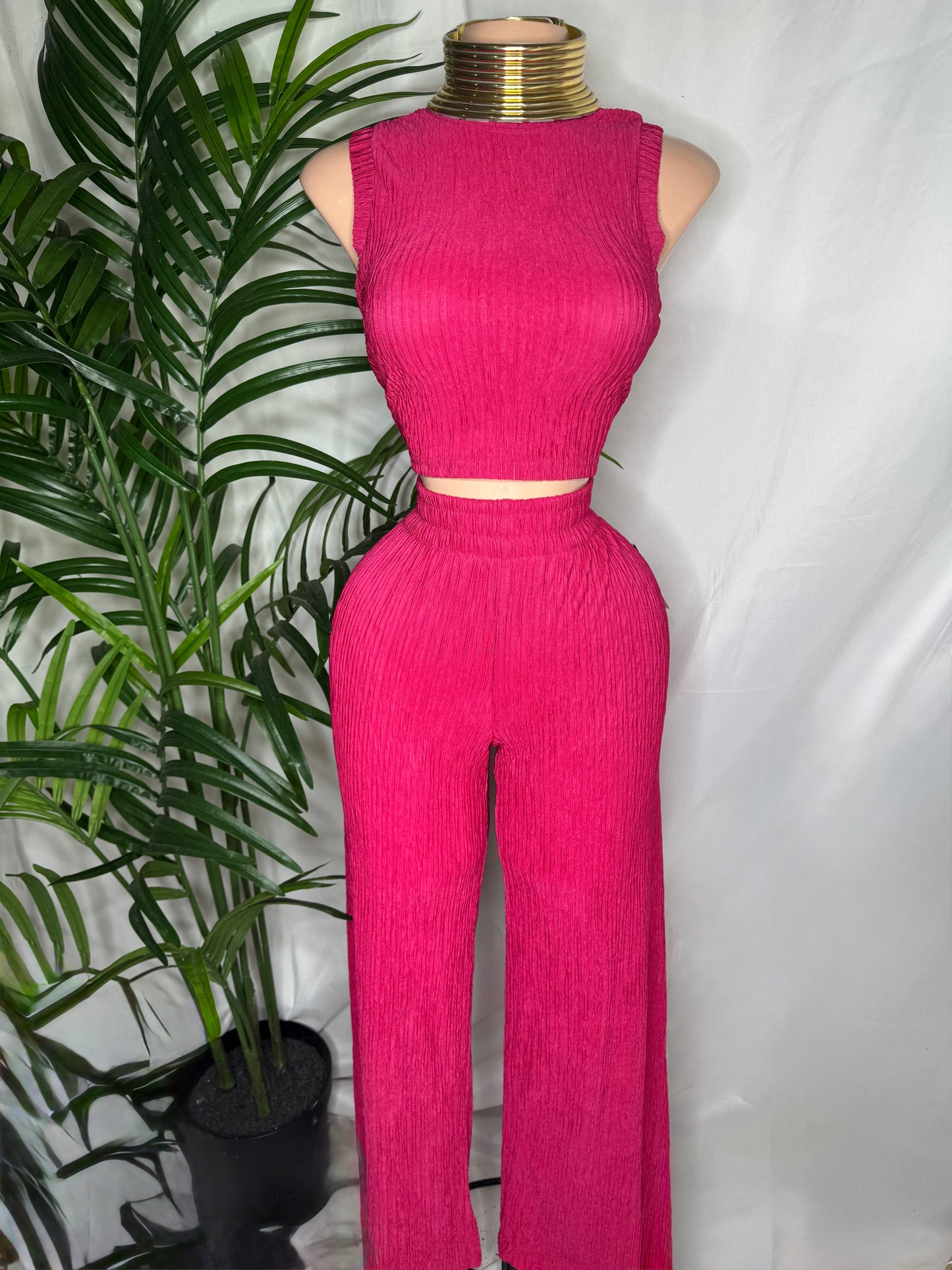 🩷Palazzo Set In Pink🩷