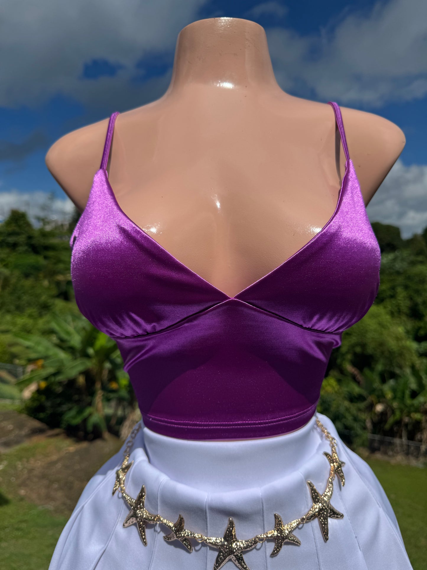 Satin Candy Purple Top