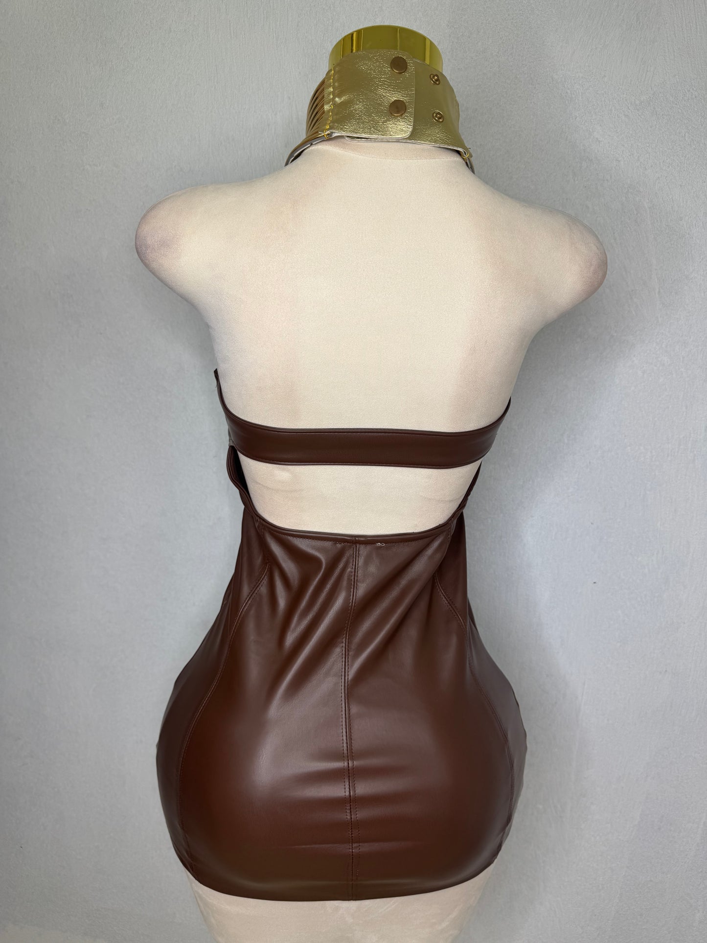 Leather Mini Dress