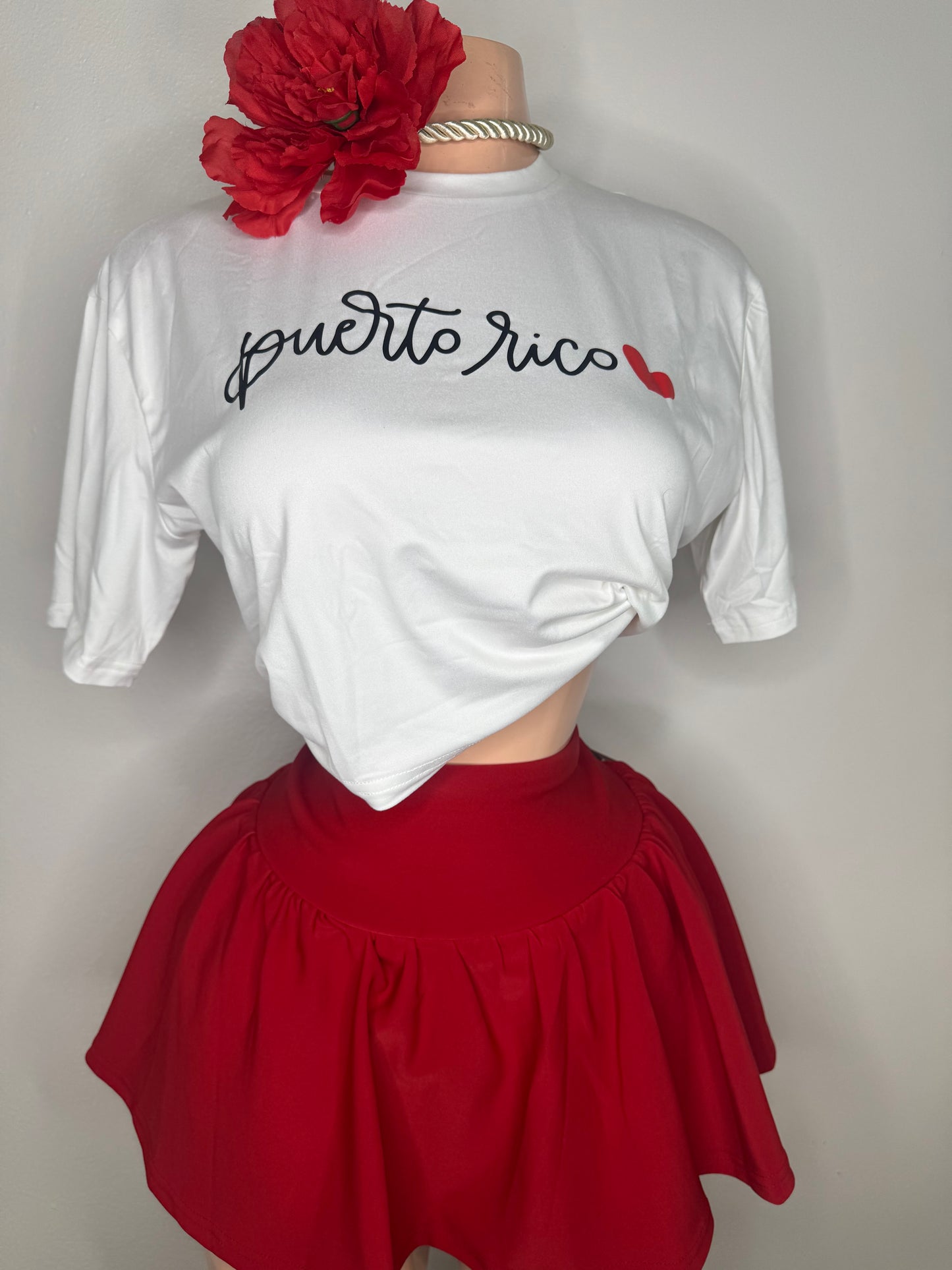Puerto Rico en mi Corazón ♥️ Crop Tshirt