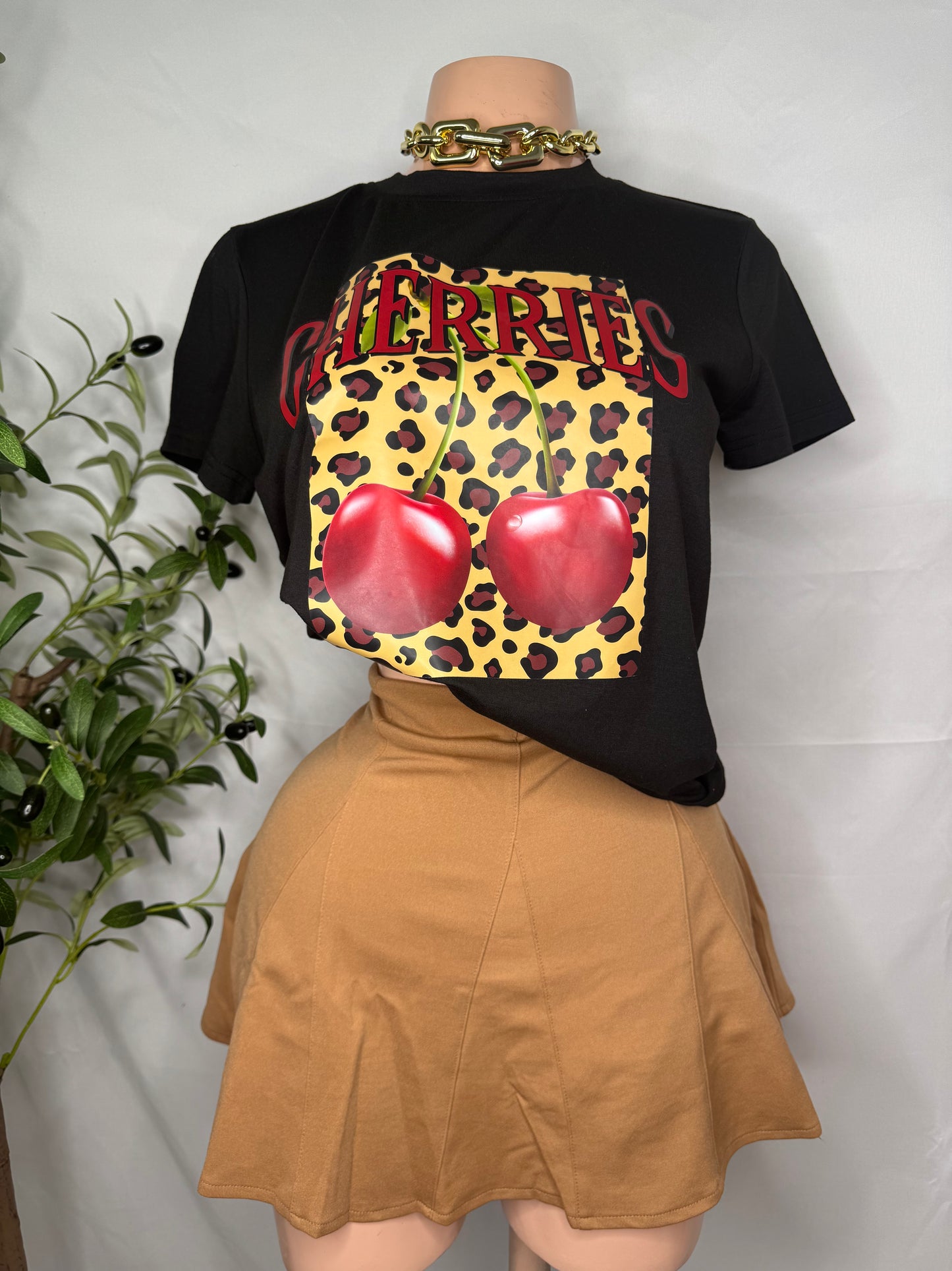 Cherry Leopardo Shirt
