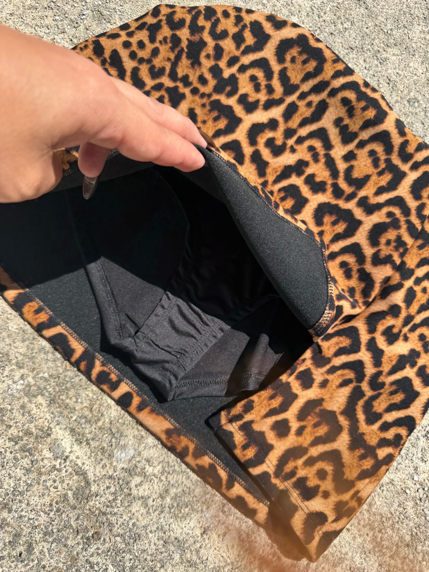 Falda Leopardo con Panty integrado