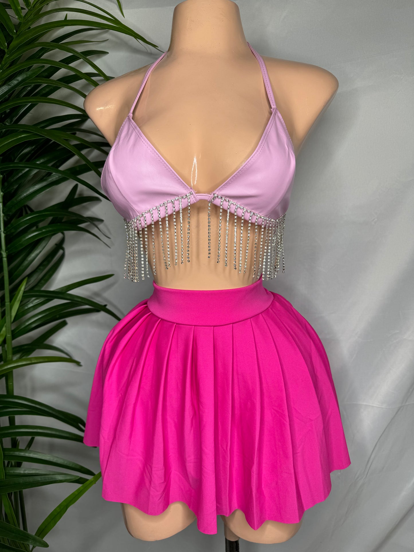 Barbie Pink School mini falda