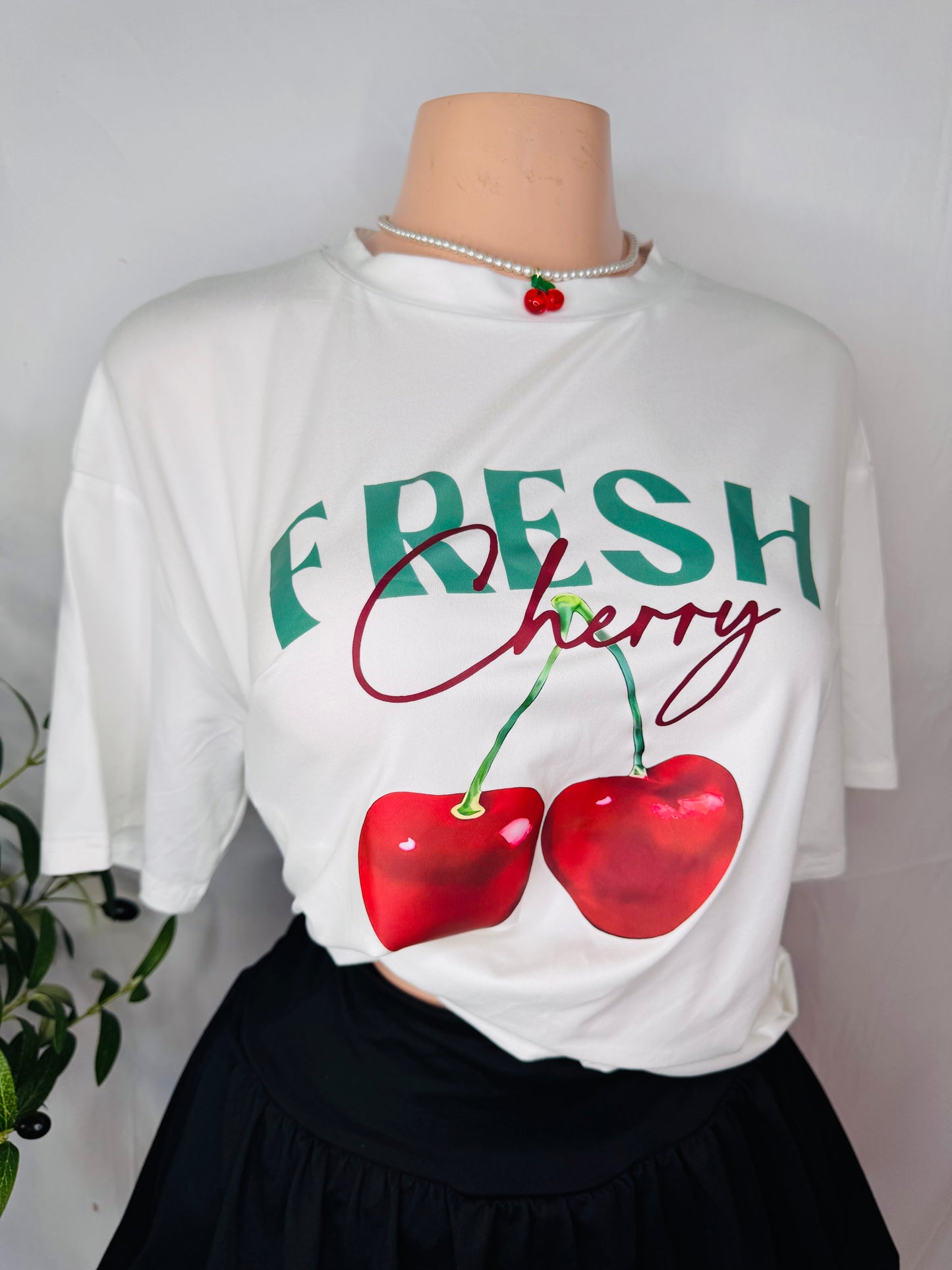 Fresh Cherry T shirt Oversized
