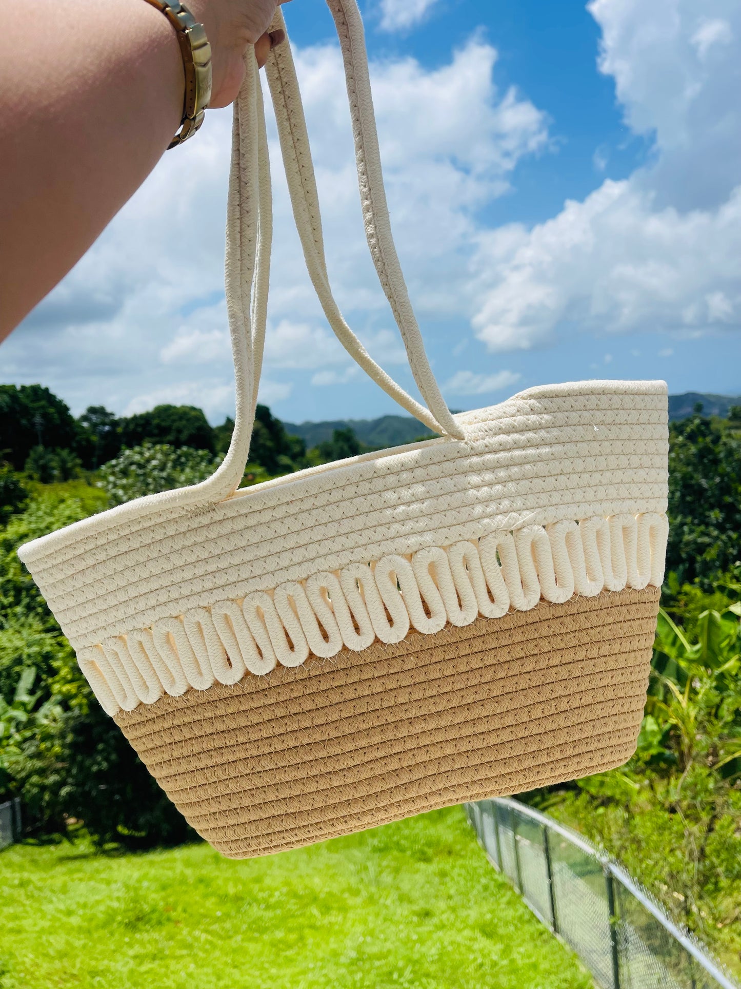 Creamy Beach Bag