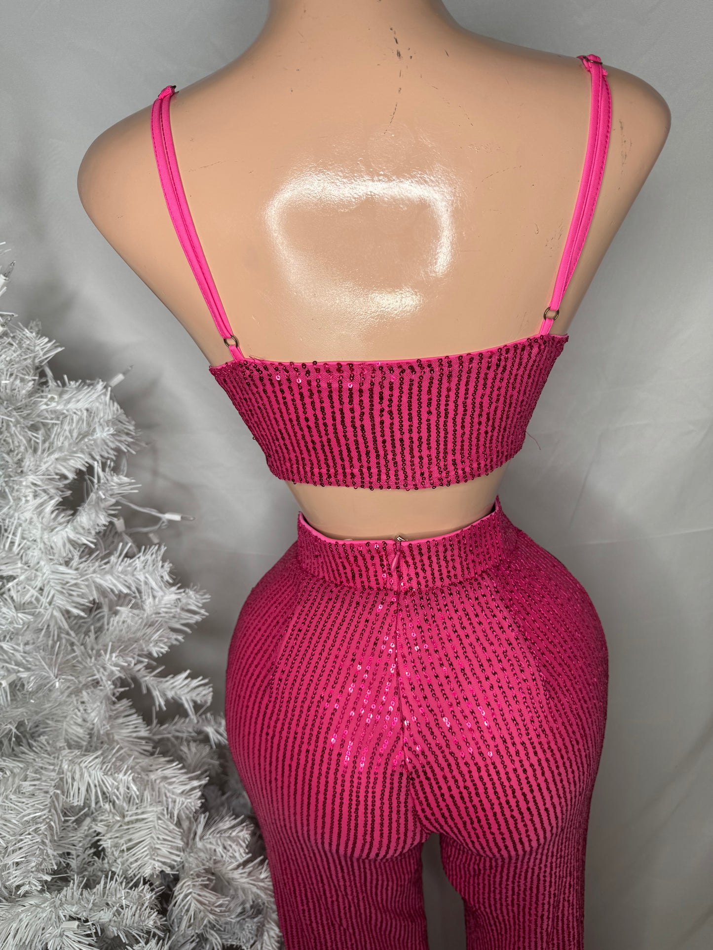 Set Palazzo y Top en Barbie Pink