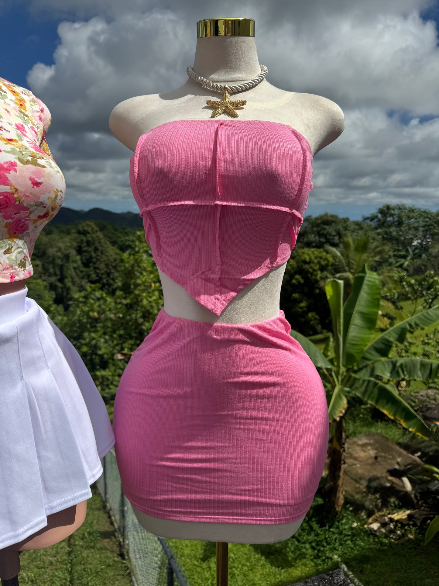 Rib Set in Pink