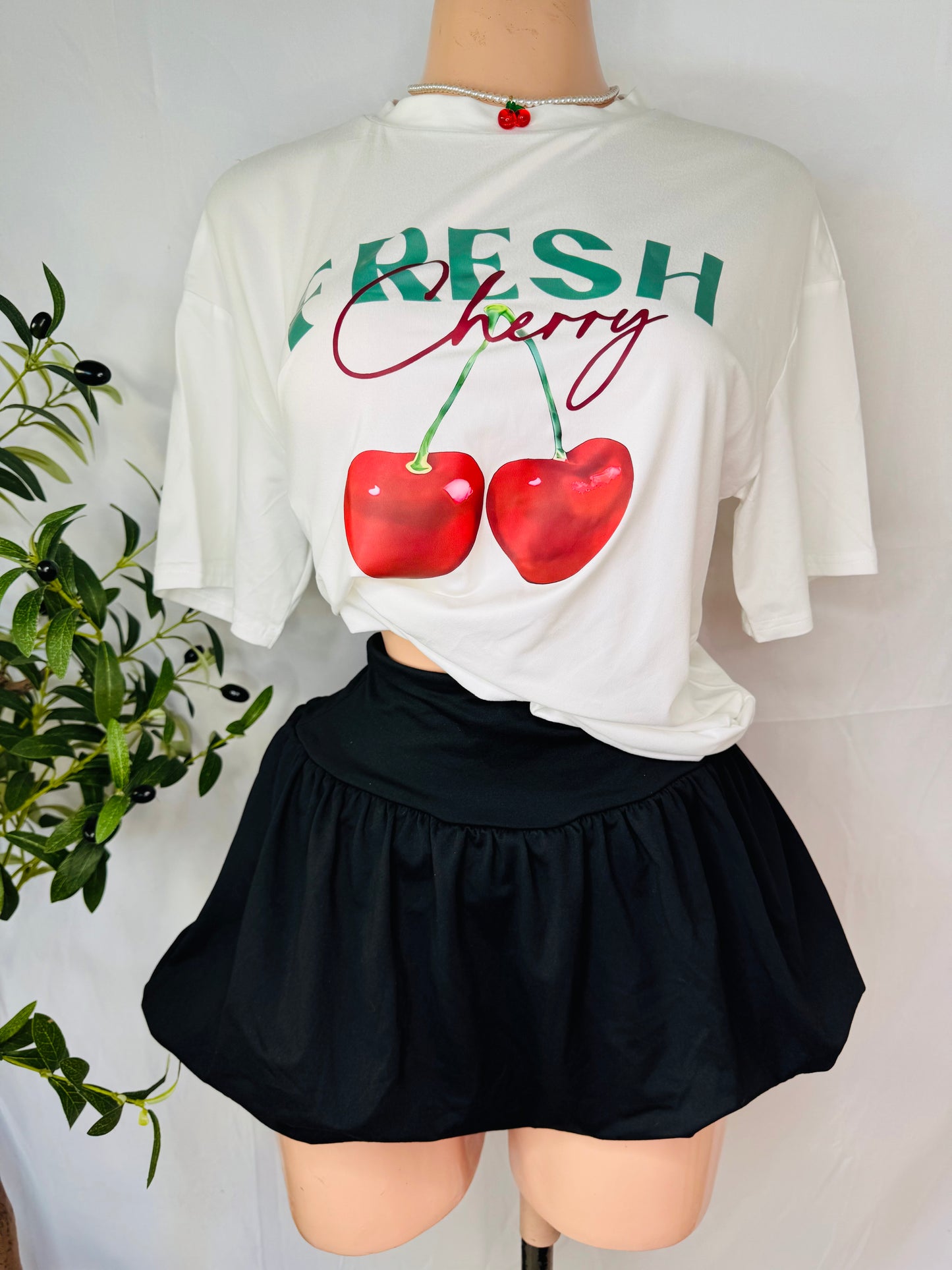 Fresh Cherry T shirt Oversized