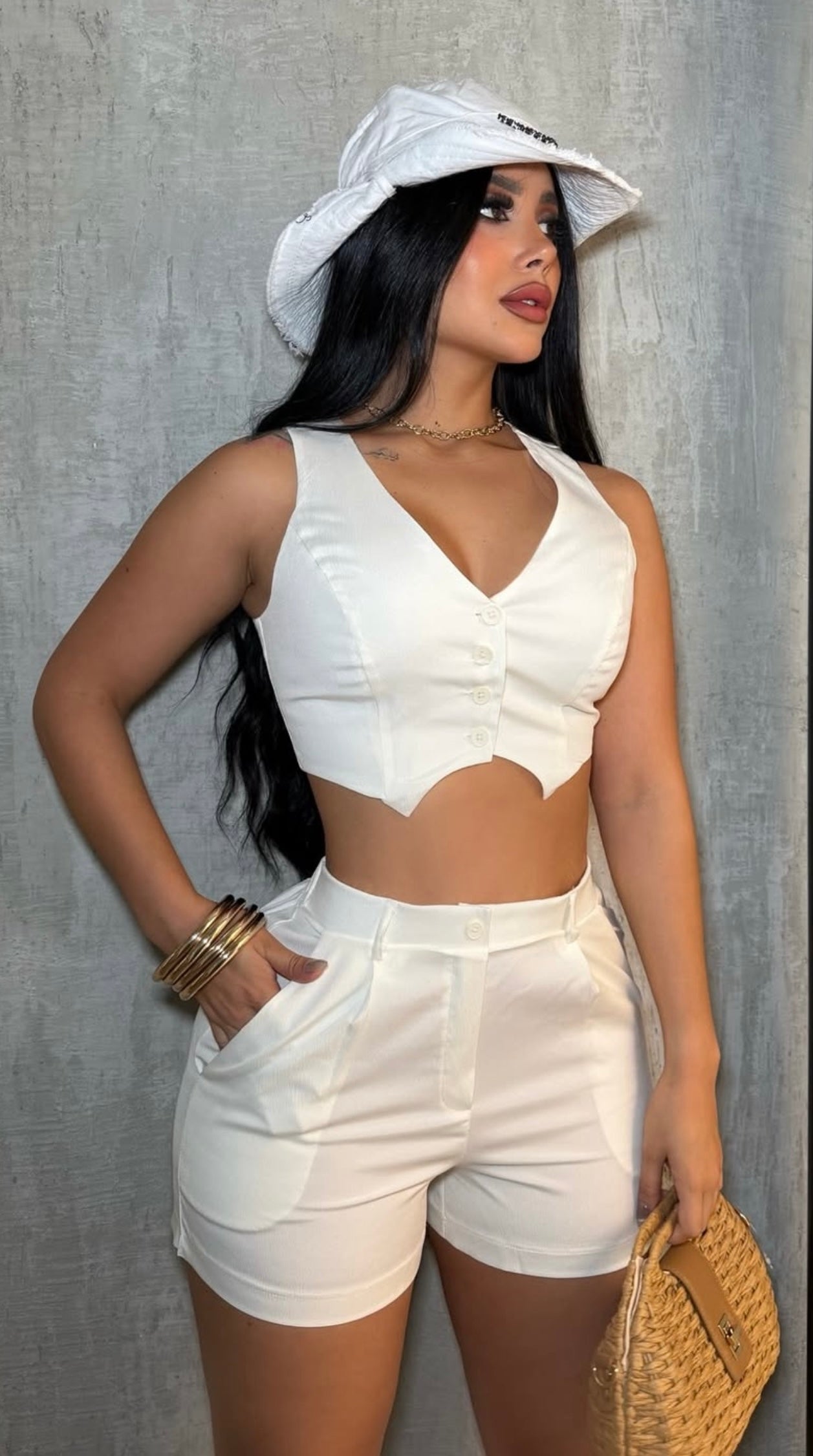 Textured Set In Off white