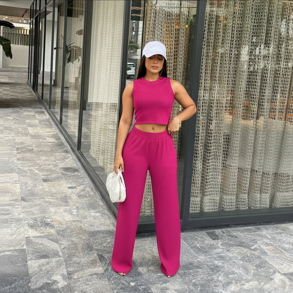 Palazzo Set un Barbie Pink