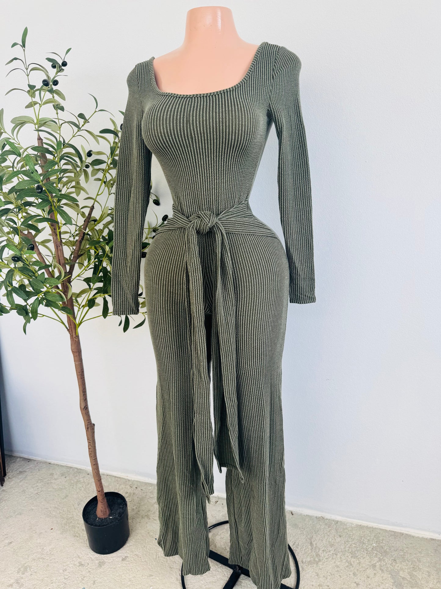 Season Jumpsuit in Olive