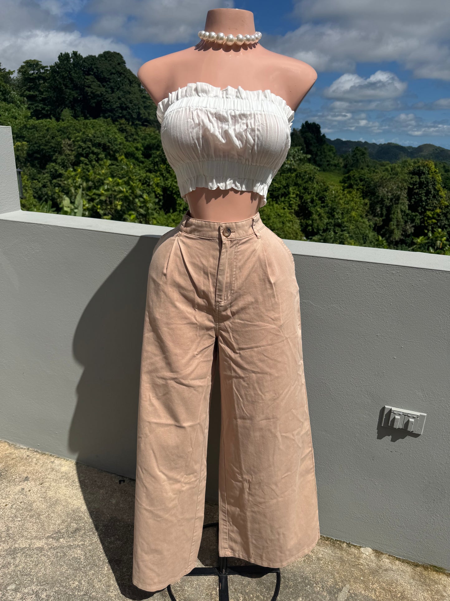 Wide Pant Crema