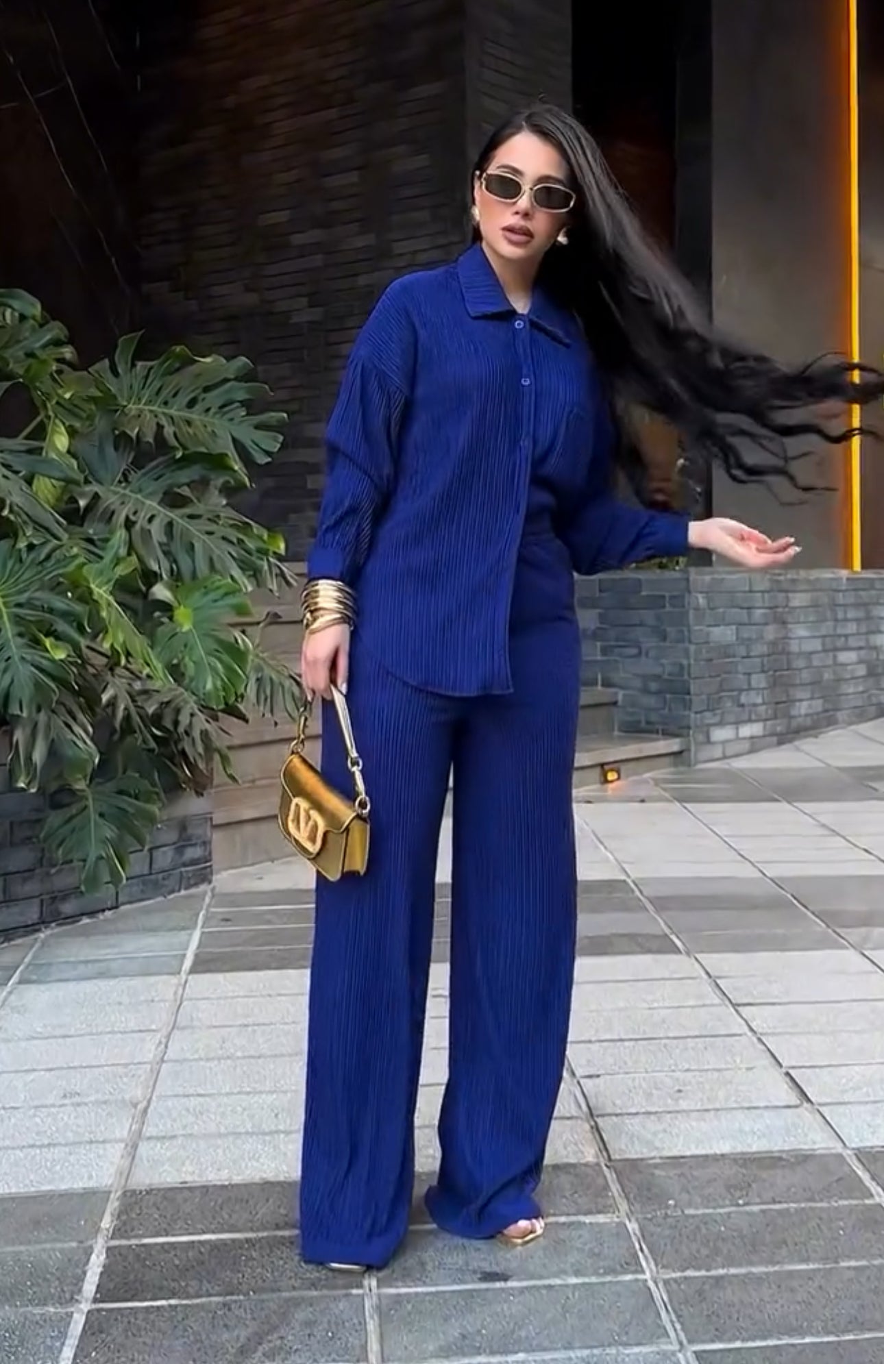 Set Esencial Manga larga Navy