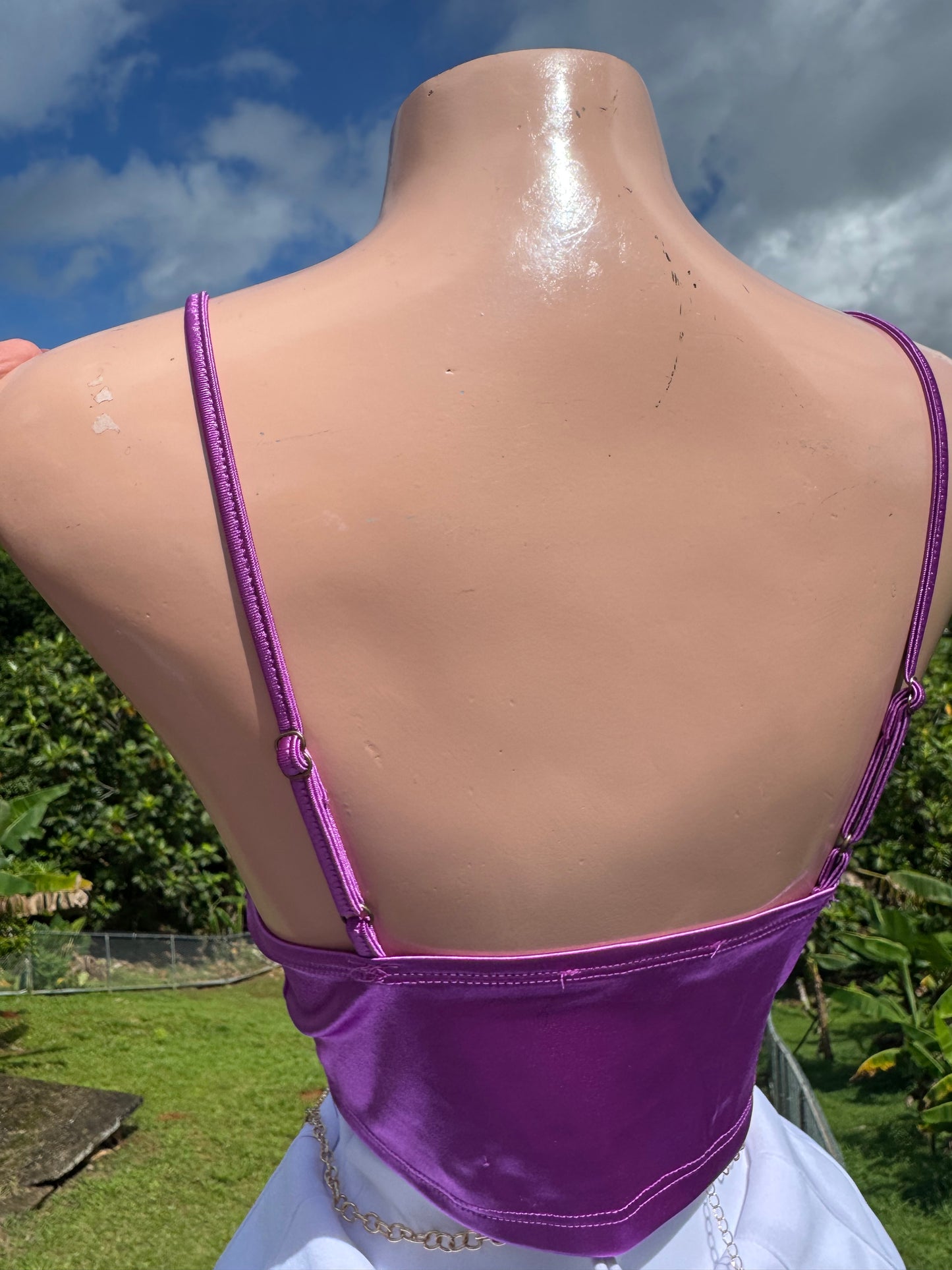 Satin Candy Purple Top