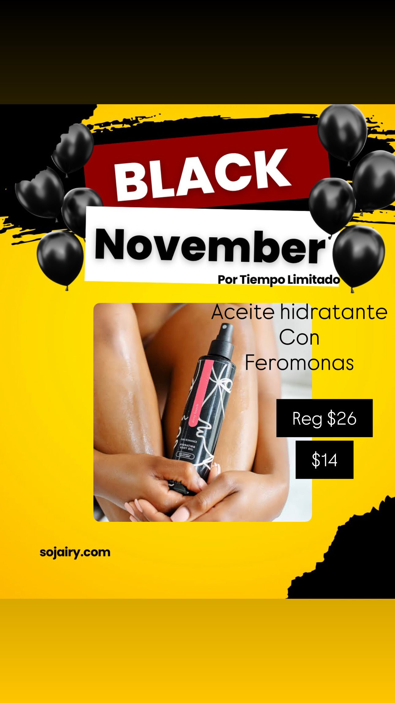 Aceite con feromonas - Black November