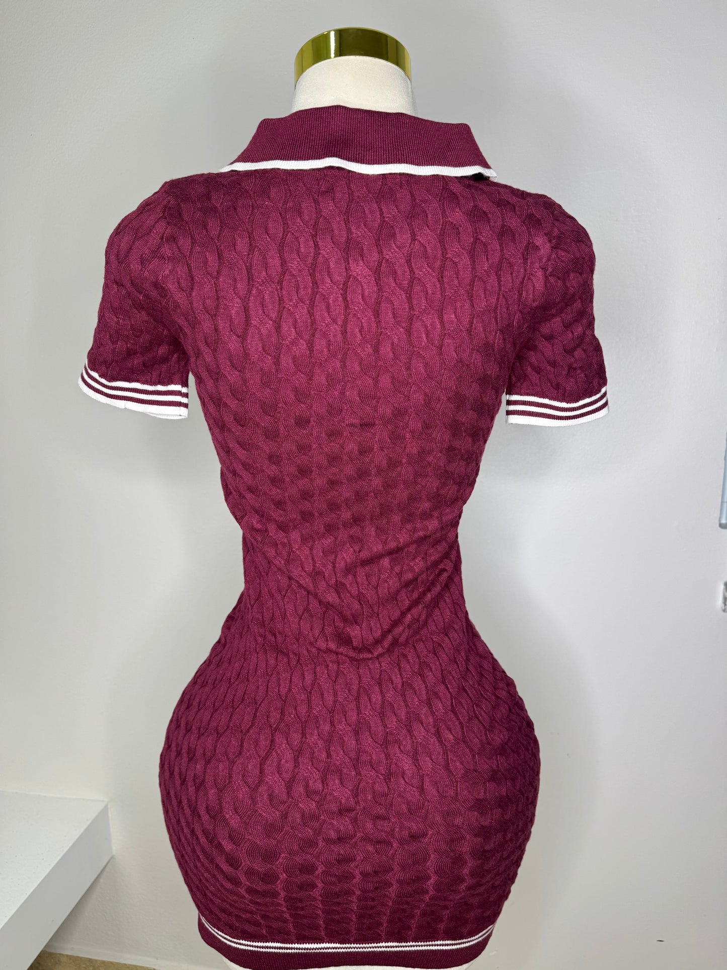 High Quality Burgundy Dress