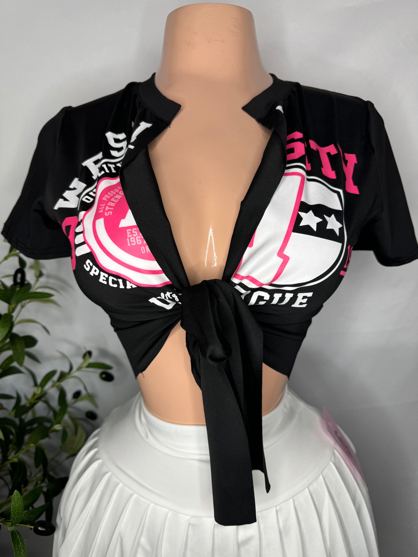 🩷 University Crop Top