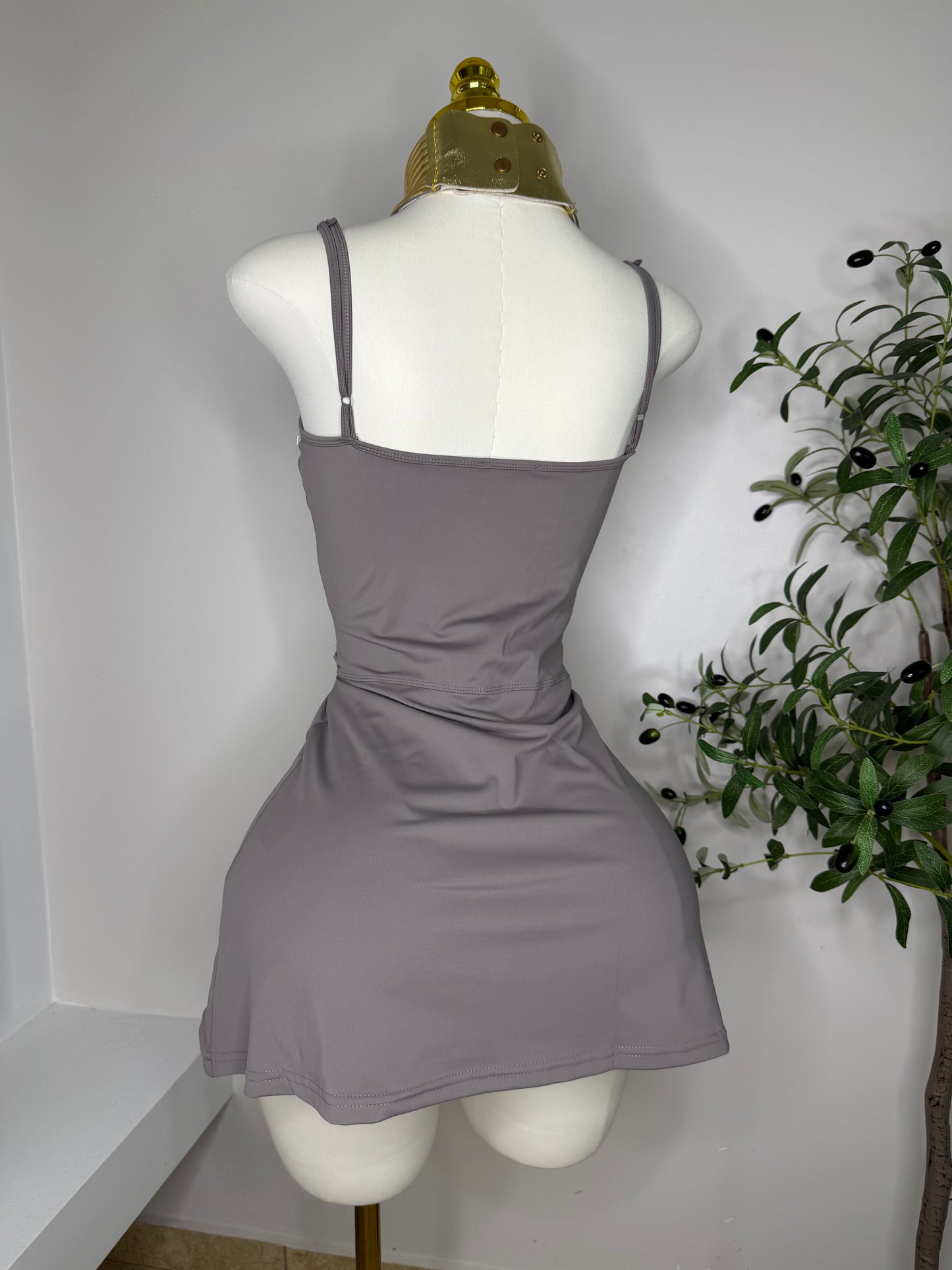Sporty Dress in Taupe