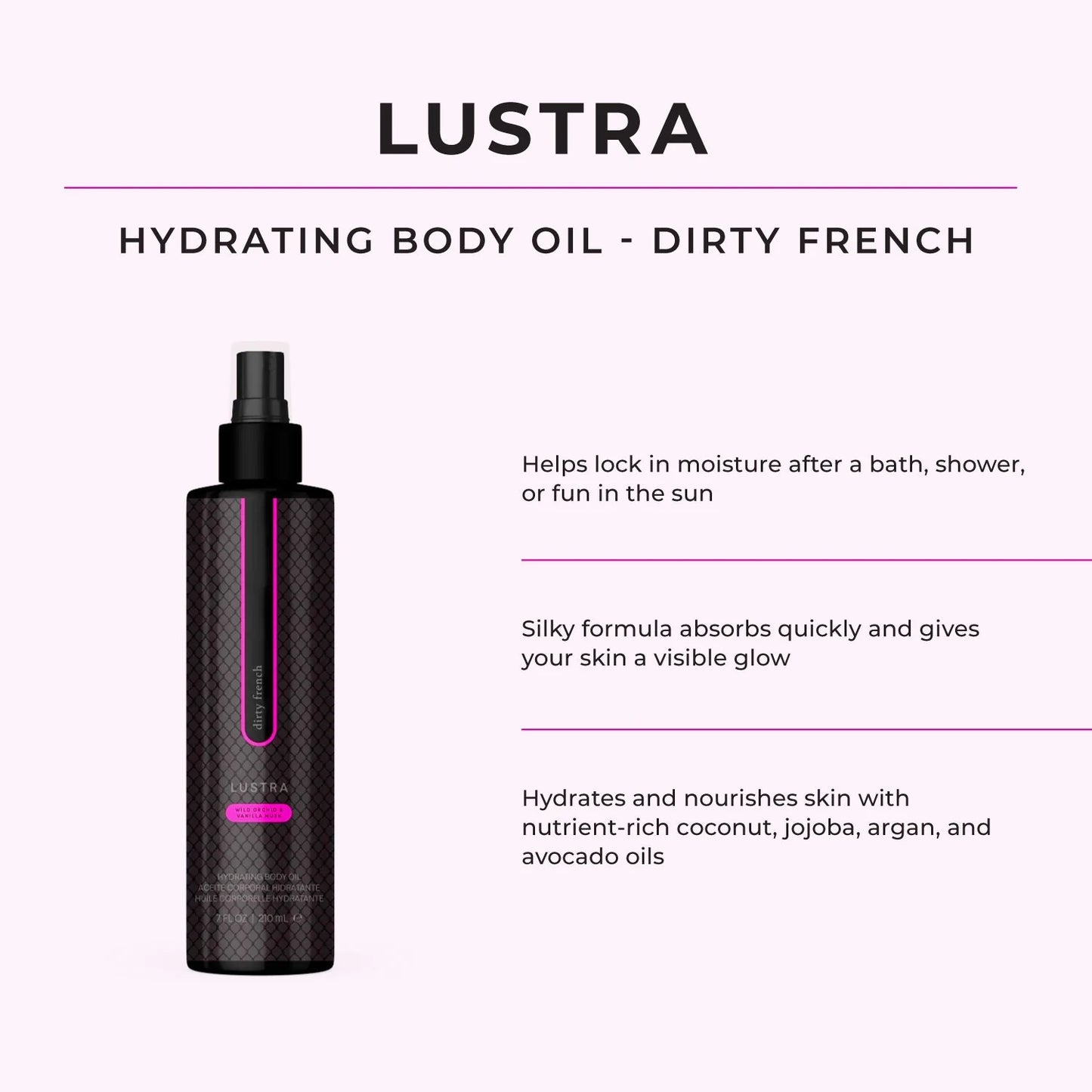 Lustra - Hydrating Body Oil- Dirty French