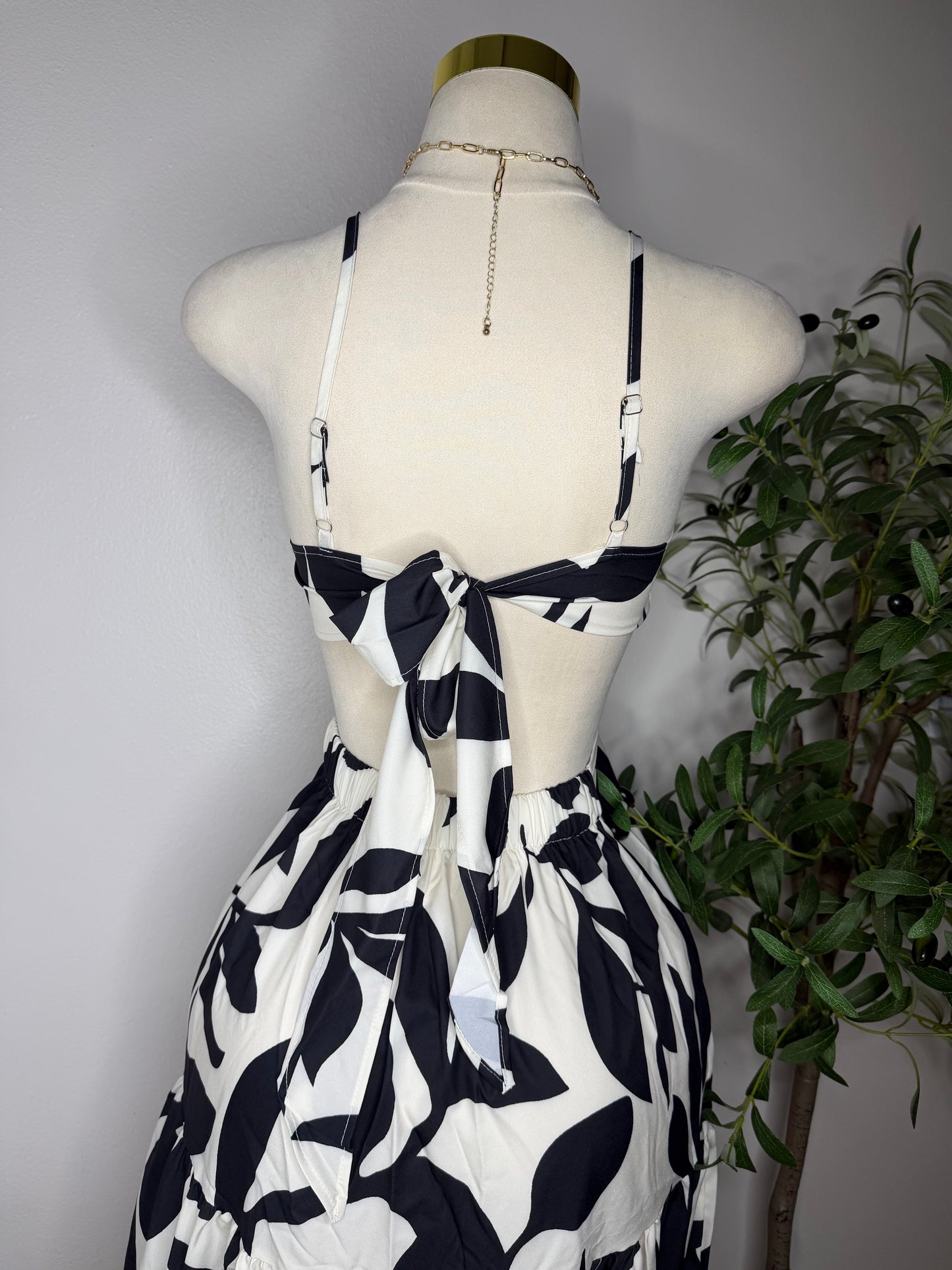 Black and White Summer Dress