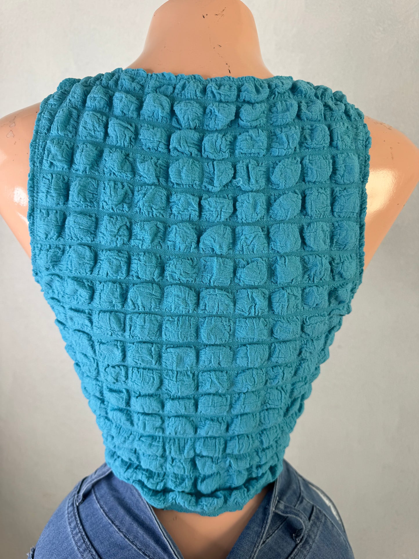 Bubbles Top in Turquesa