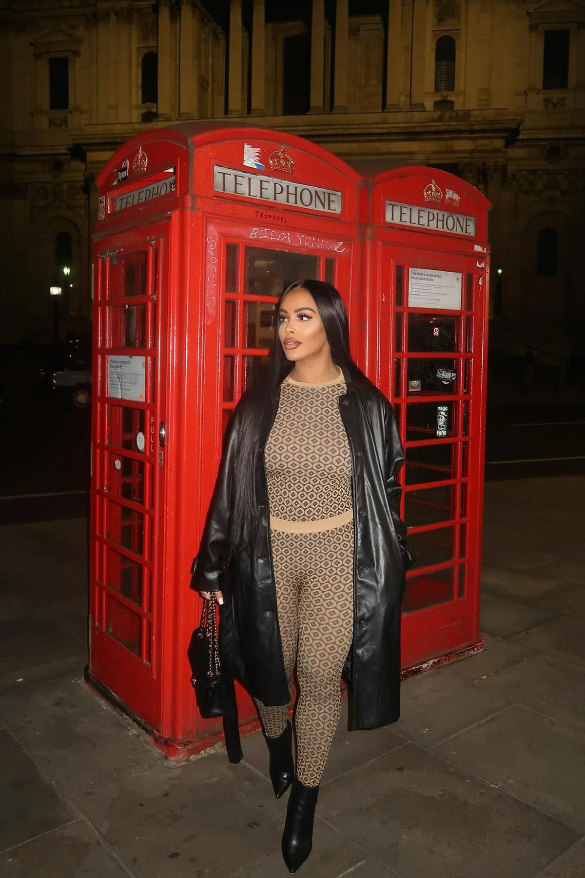 Leather Coat Medium