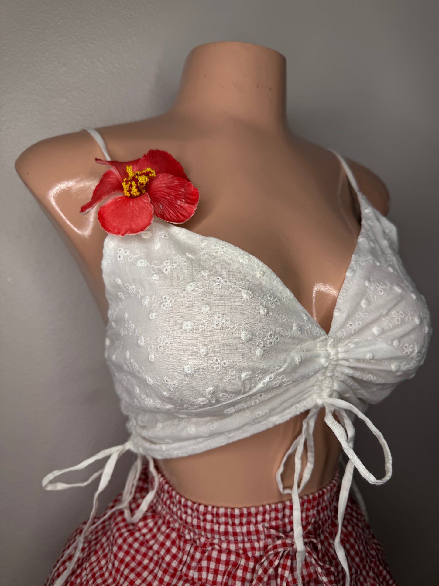 Eyelet White Top