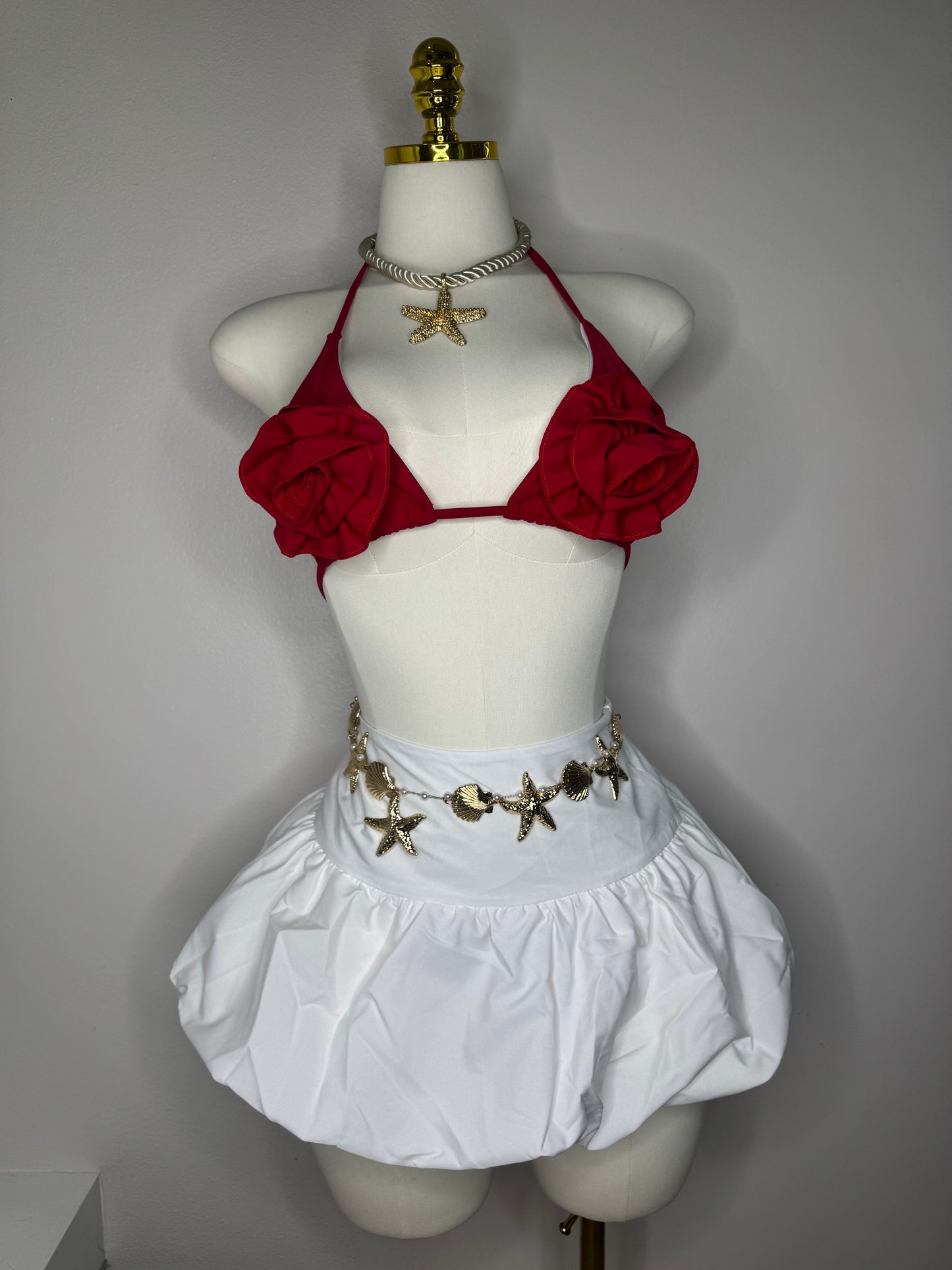 Bubble Skirt in white