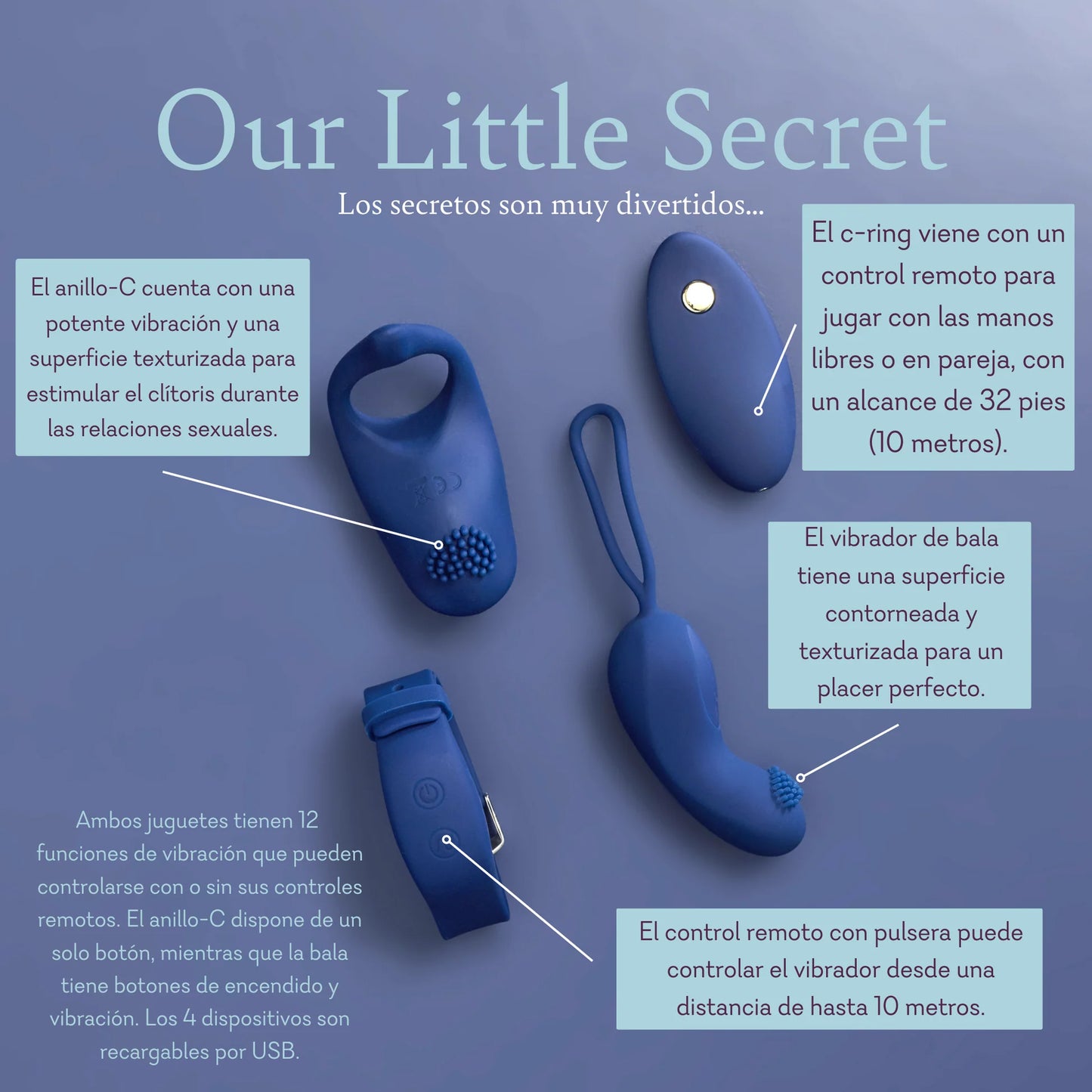 Our little secret combo - set de juguetes para parejas