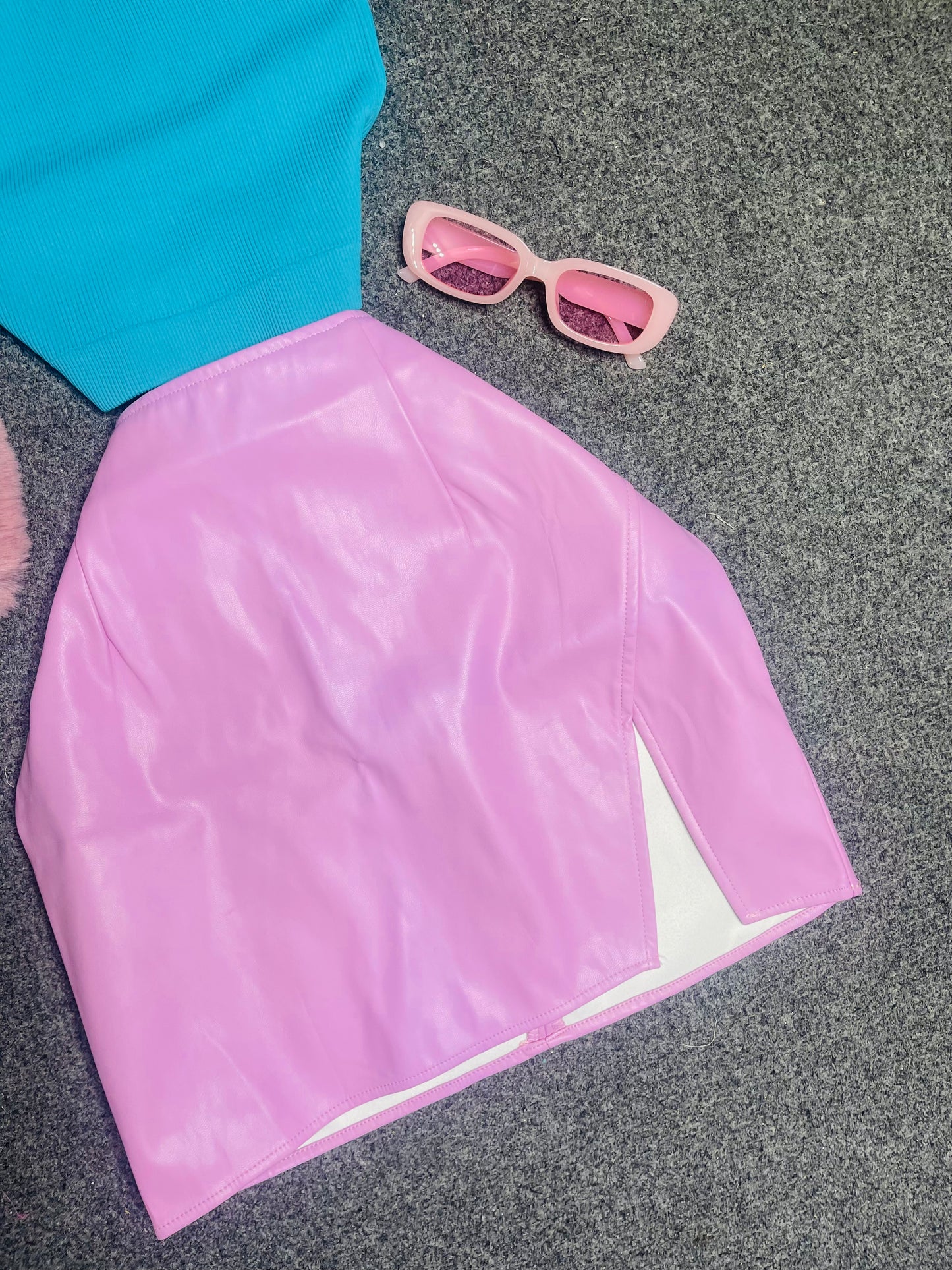 Baby Barbie Leather Skirt