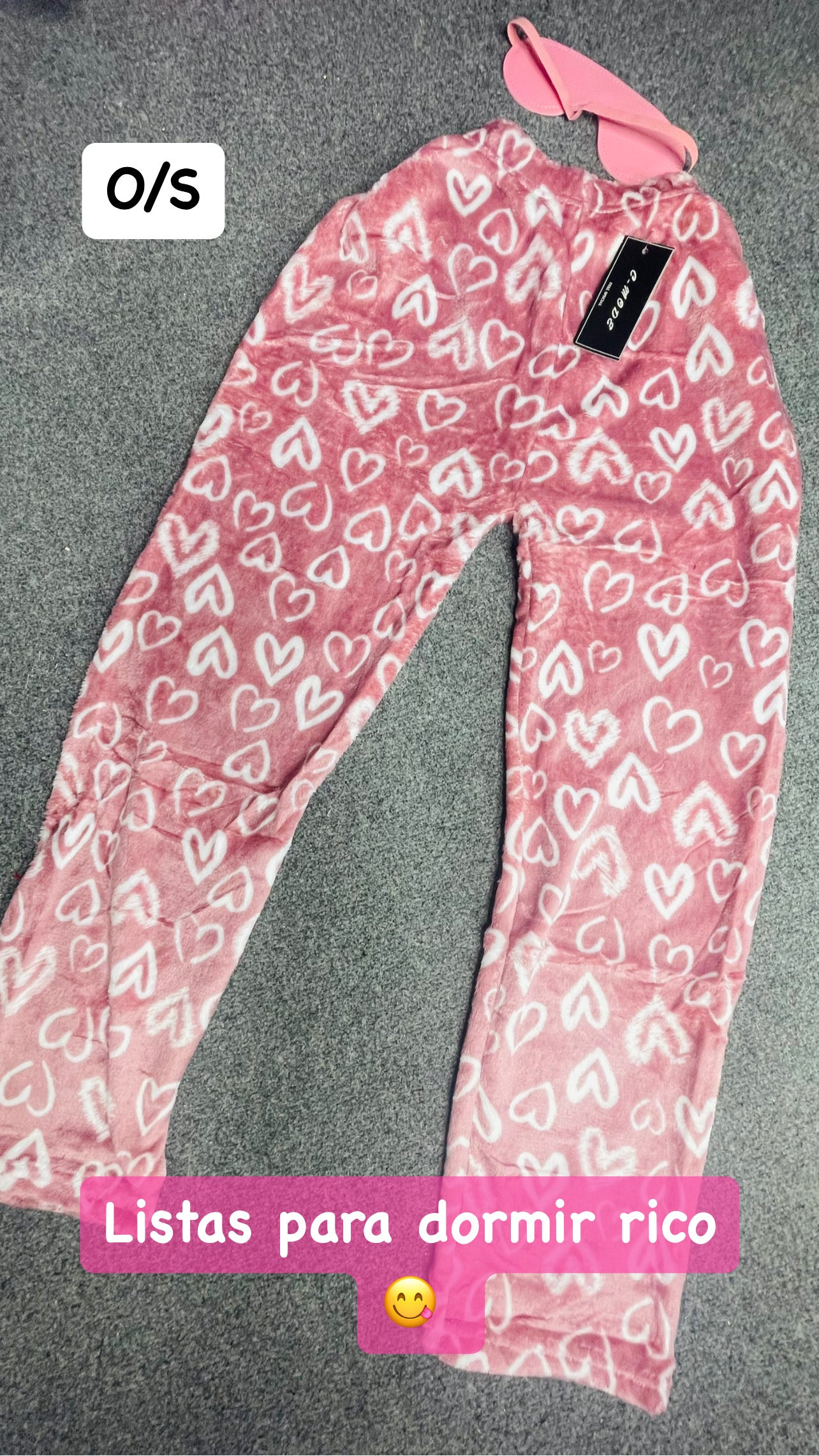 Cozy Pantalon Pajama Pink Hearts