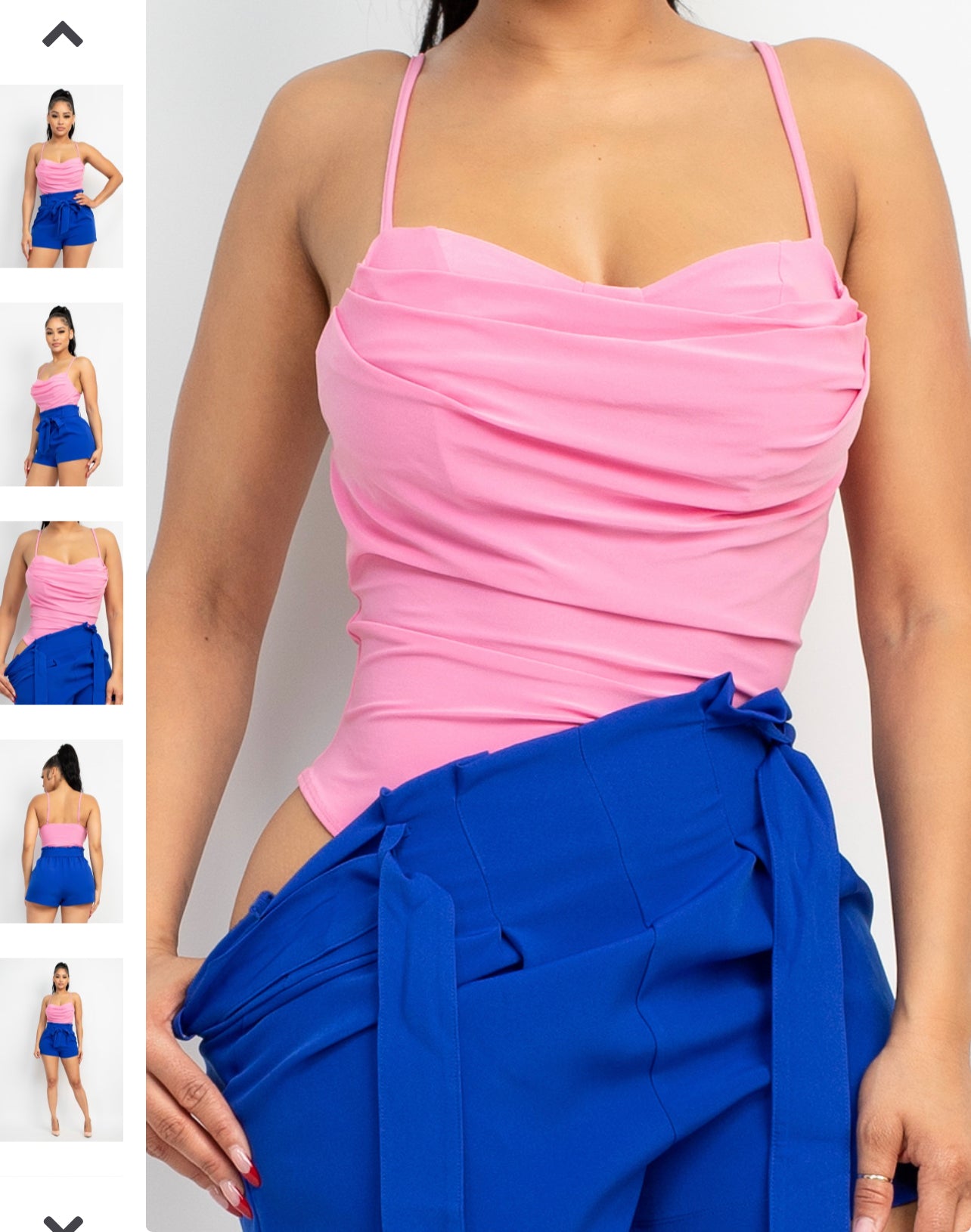Doble Basic Bodysuit in Pink π