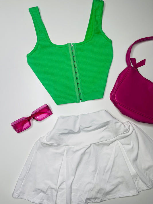 Corset Style Basic Light Green