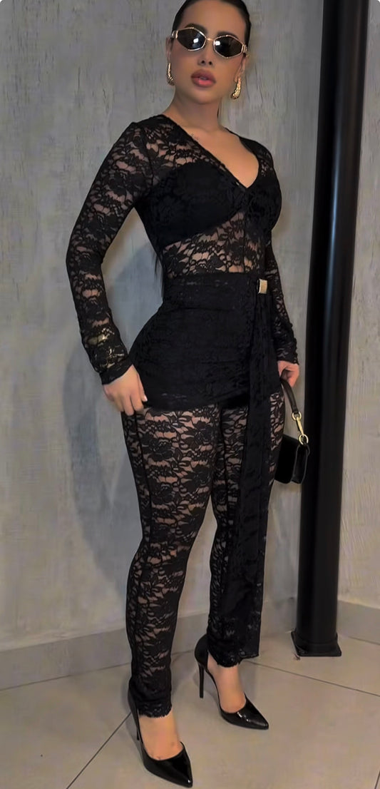 All Over Lace Jumpsuit