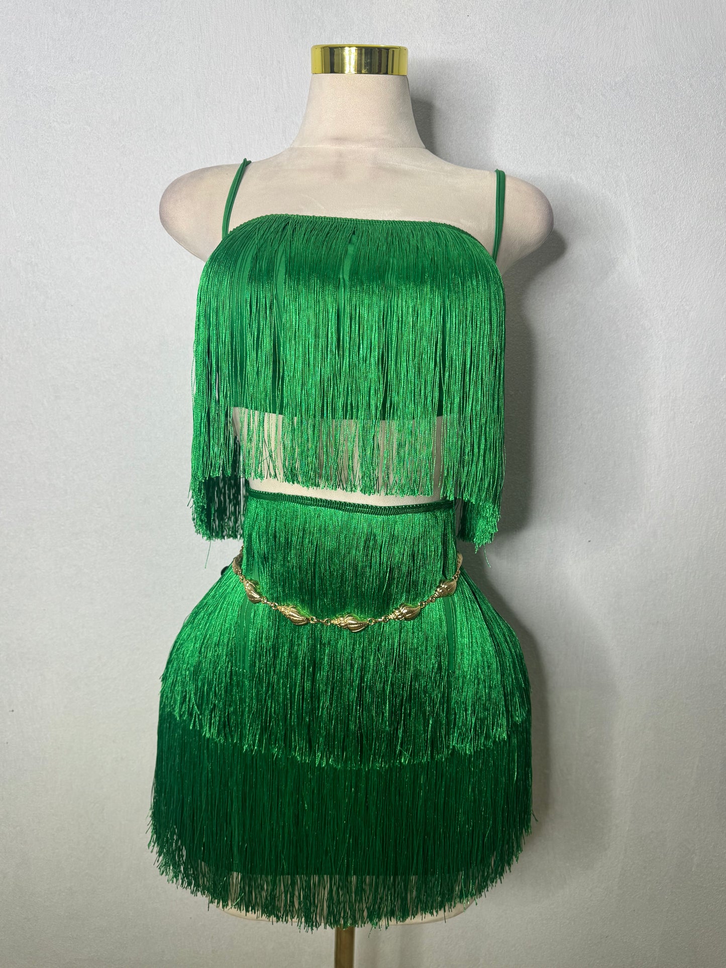 Green Tassel Set