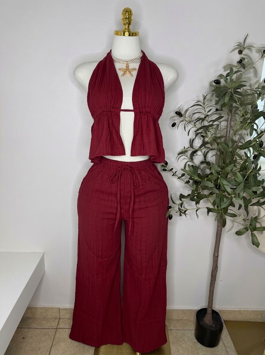 Fresquito Set in Burgundy