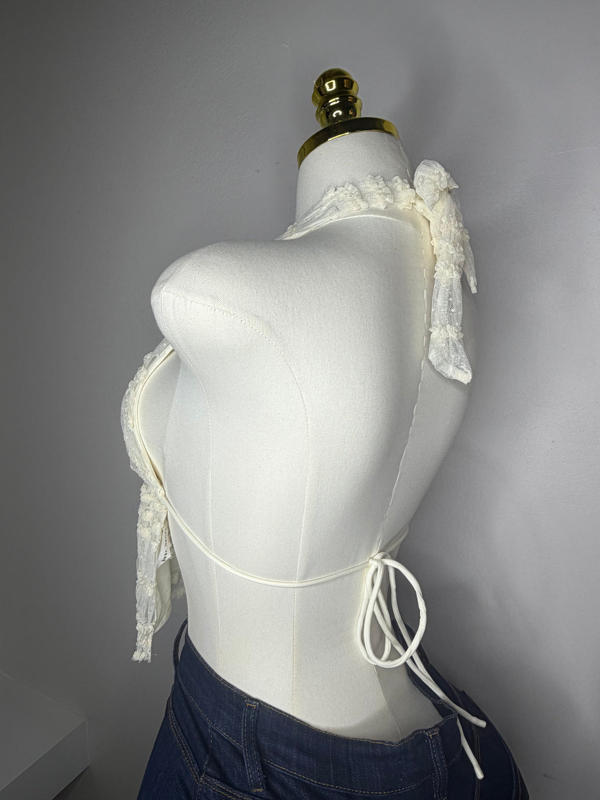 Ruffles Sexy Top in Ivory