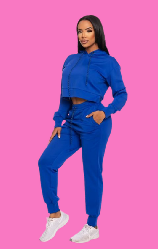 Royal Hoodie Sweater Set