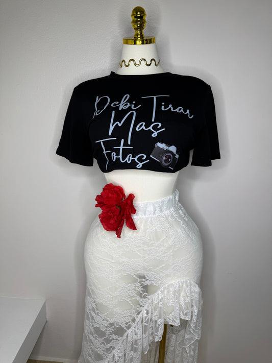 Falda en Lace Blanca