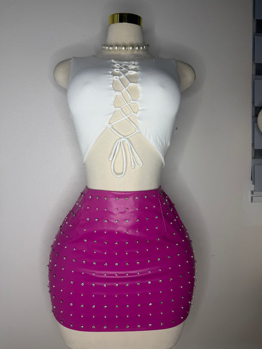 Pink and Pearls Skirt