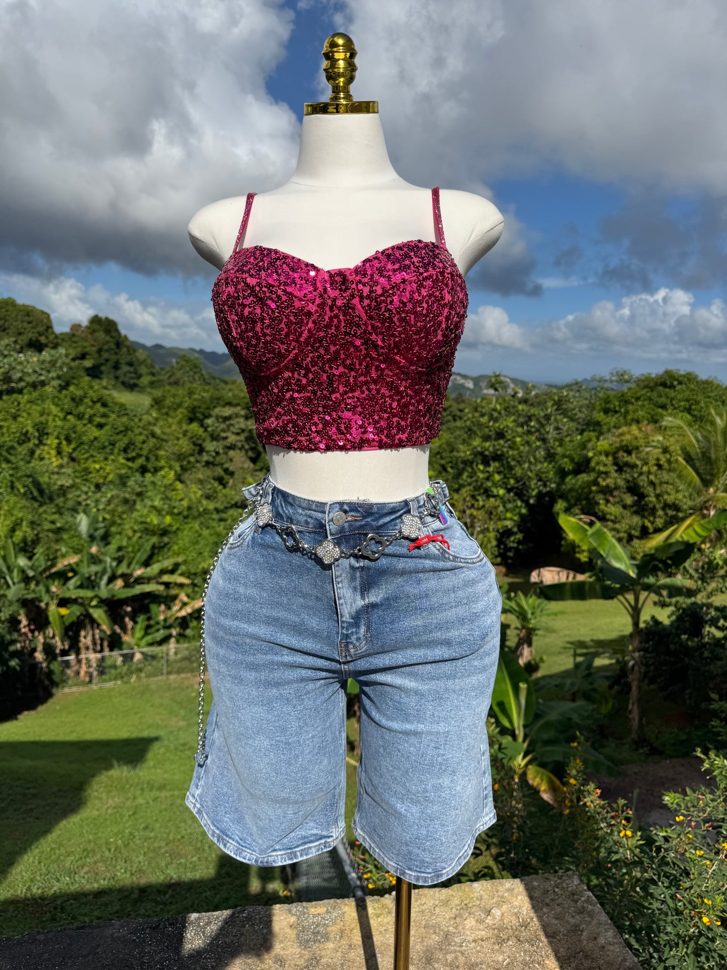 Adjustable Waist Vibrant Jort