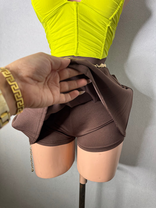 Brown School Skort