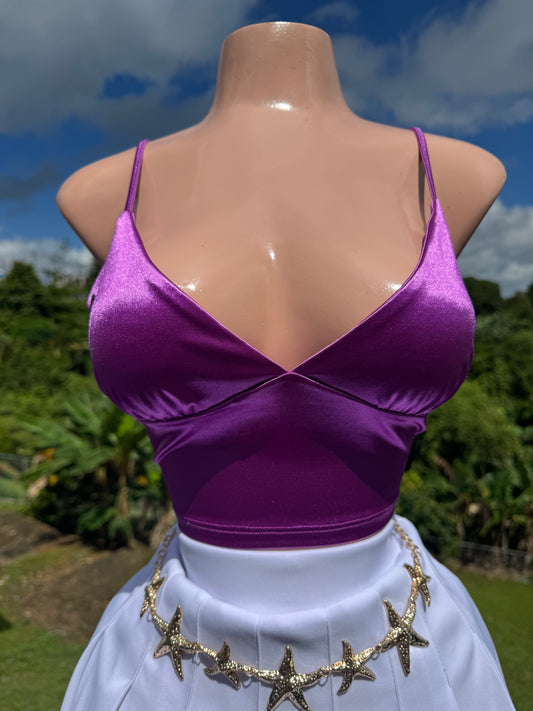 Satin Candy Purple Top