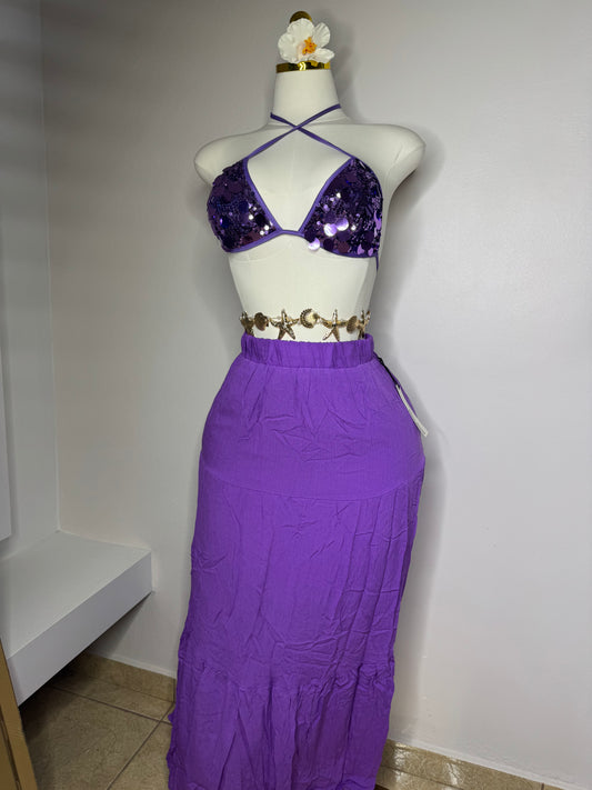 Maxi Skirt Purple