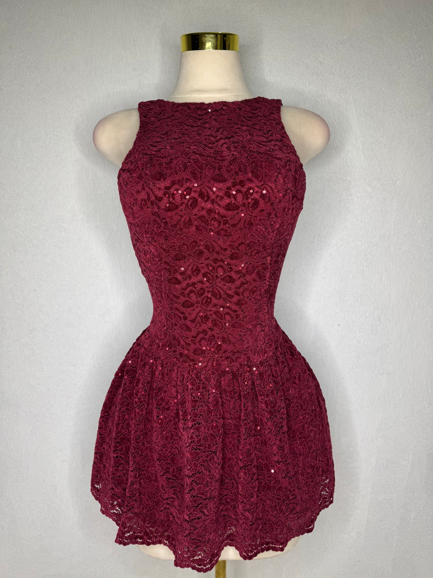 Elegant Dress in Burgundy