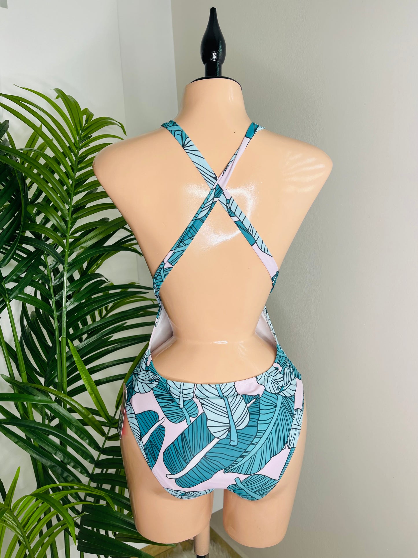 Aqua Leaves Swimwear