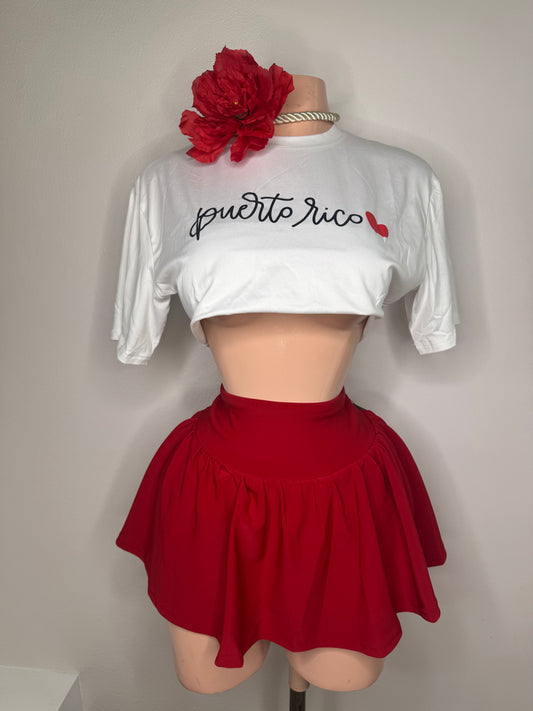 Puerto Rico en mi Corazón ♥️ Crop Tshirt