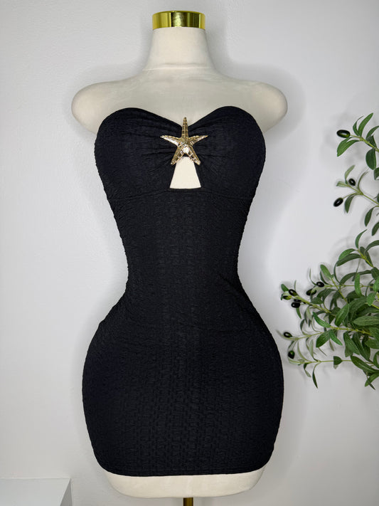 Starfish Dress in black