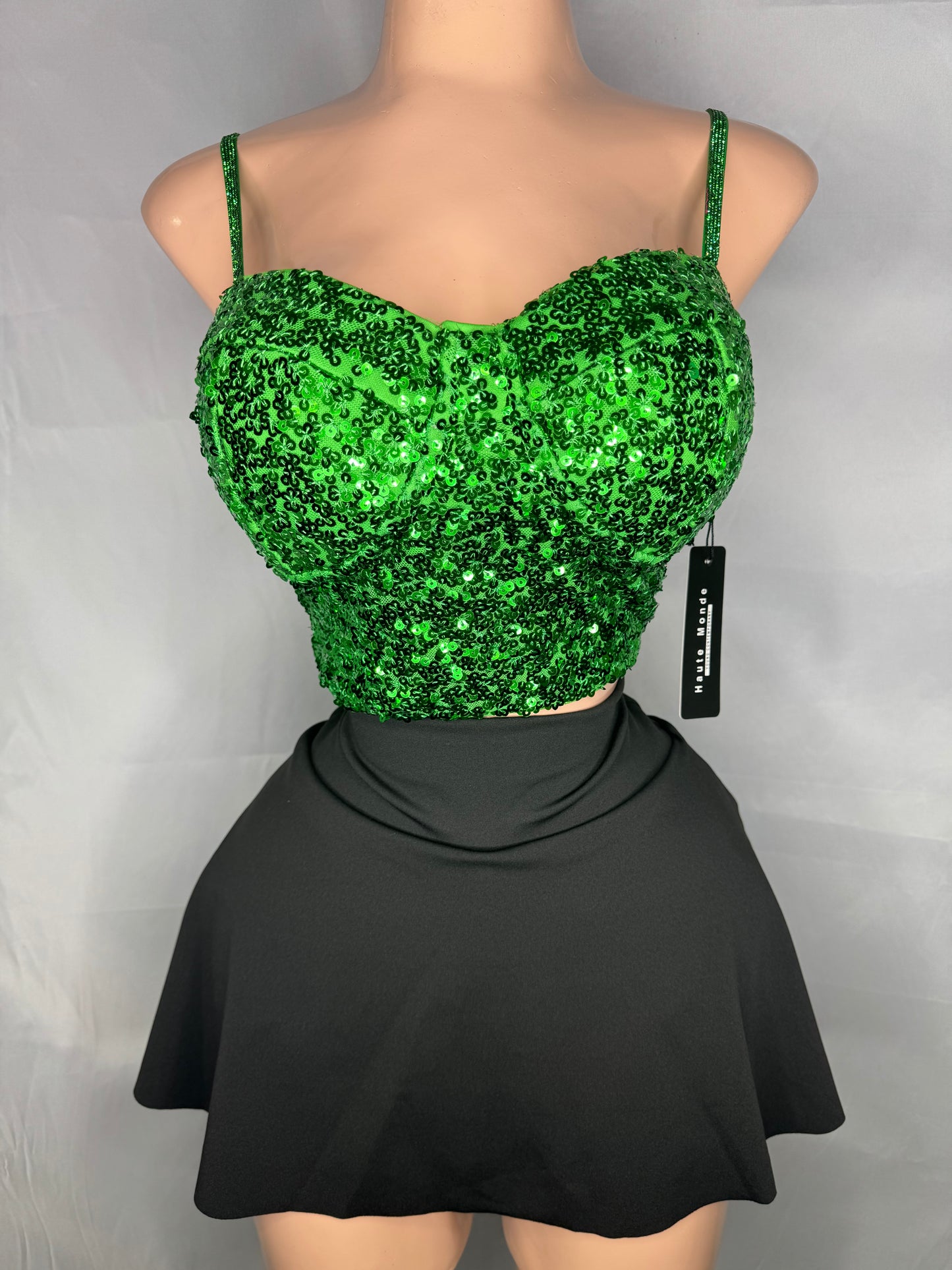 Party Top in Green